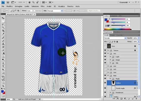 crea maglie calcio